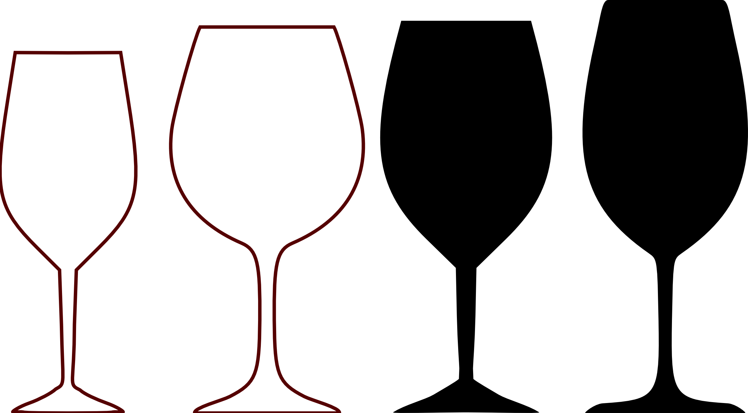 Wine goblet clipart 