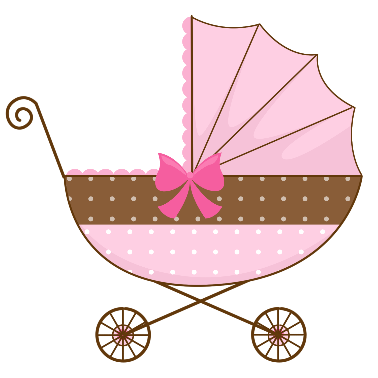 baby girl crib clipart - Clip Art Library