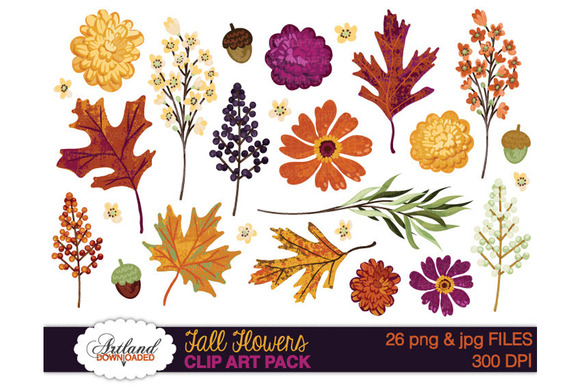 39+ Fall Flowers Clip Art 