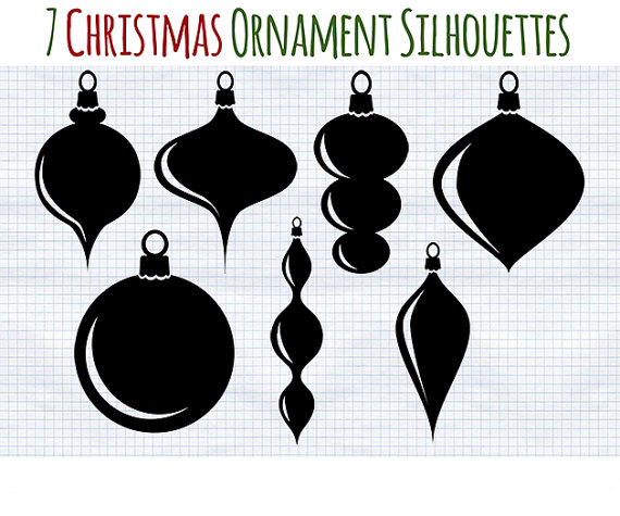 Free Christmas Ornament Silhouette Clipart Clip Art Library