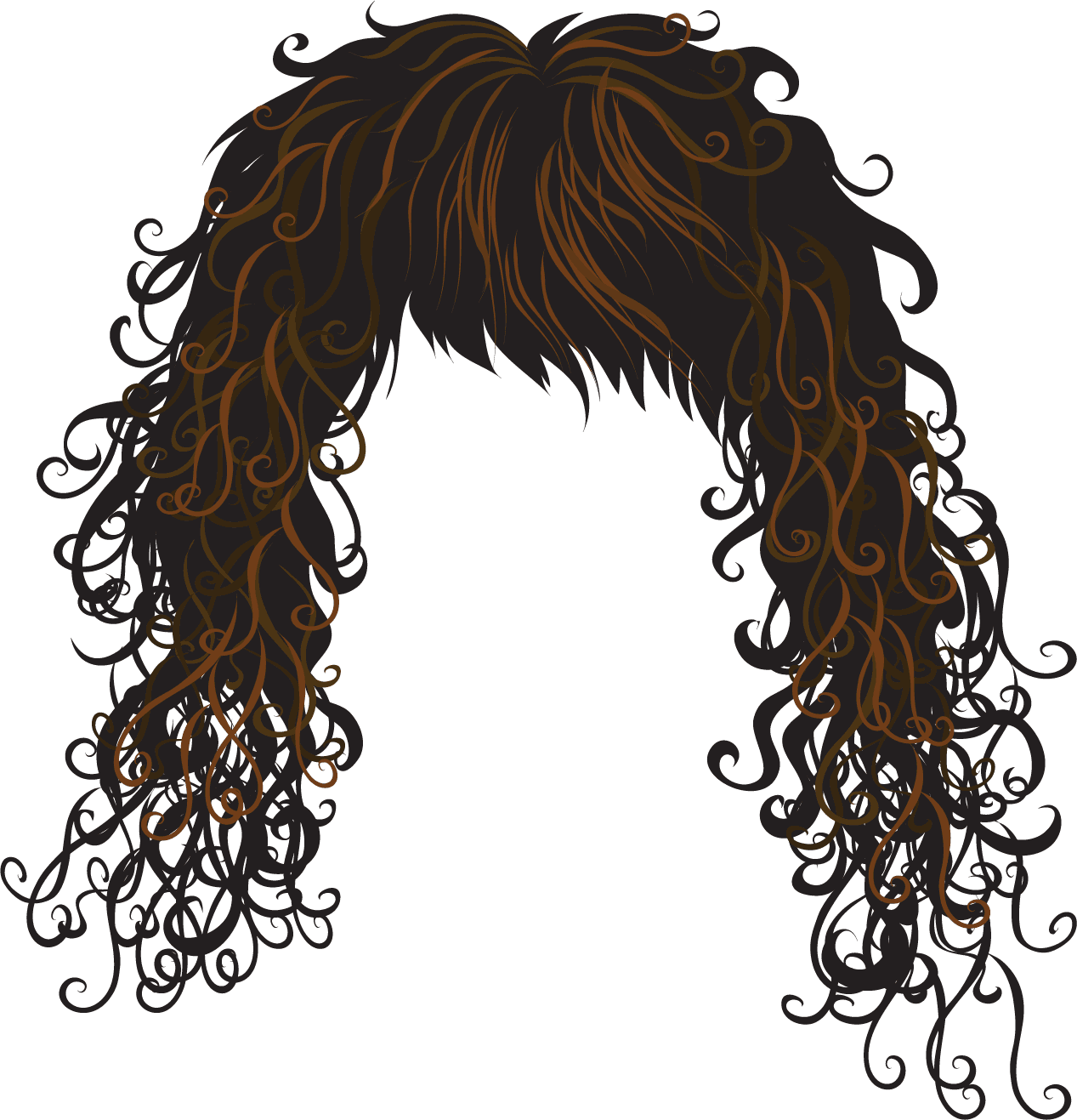clip art frizzy hair
