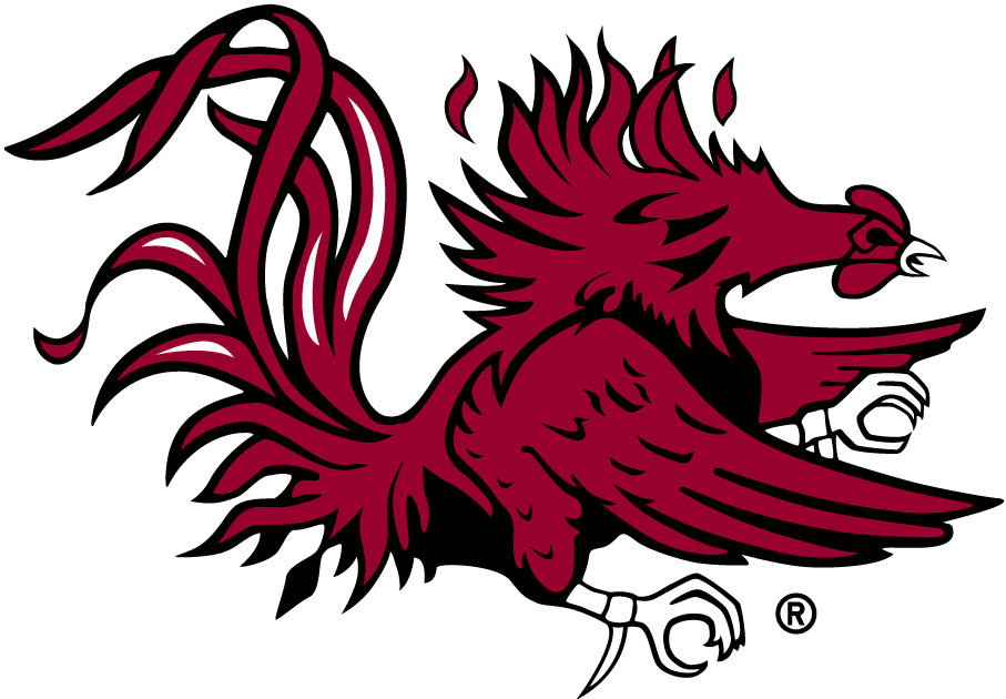 Carolina gamecock logo outline clipart 