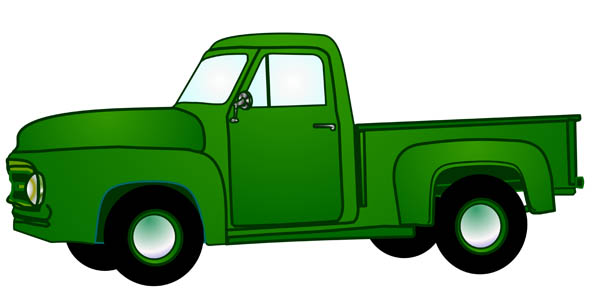 Old Ford Truck Clipart 