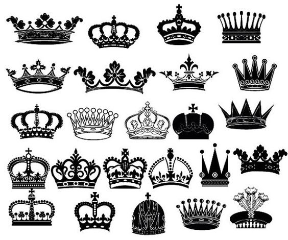 King and queen crown clip art 