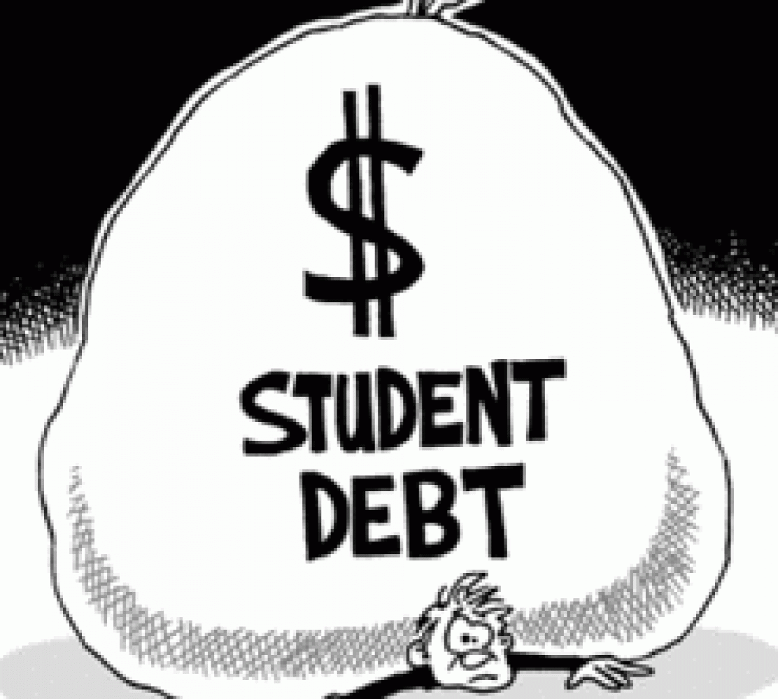 College debt clipart 