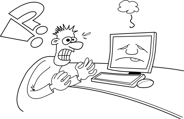 Broken Computer Clip Art 