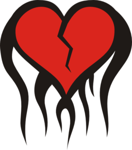 Broken heart clip art at clker vector clip art image 