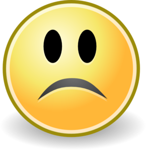 Tango Face Sad Clip Art at Clker 