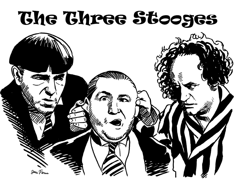Coloring Pages Of Three Stooges