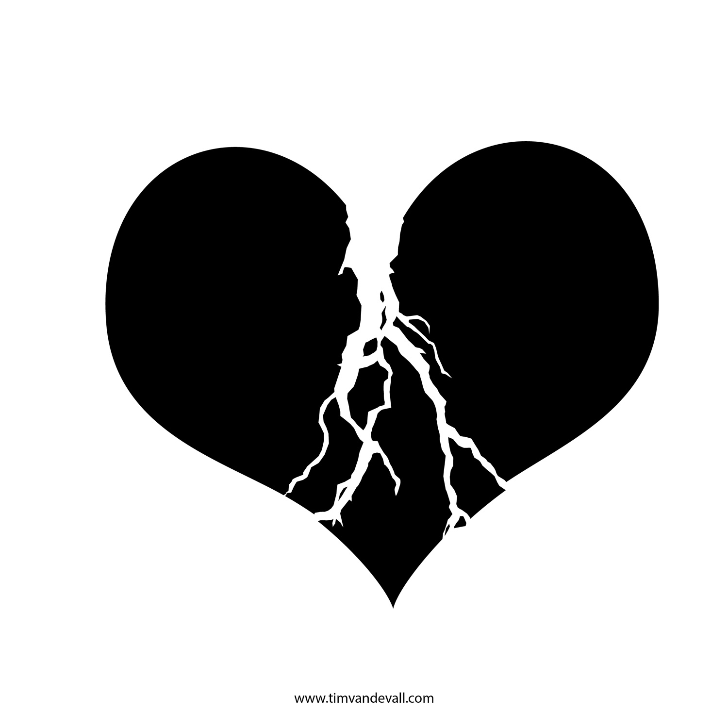 Heart black and white broken heart clipart black and white free 2 