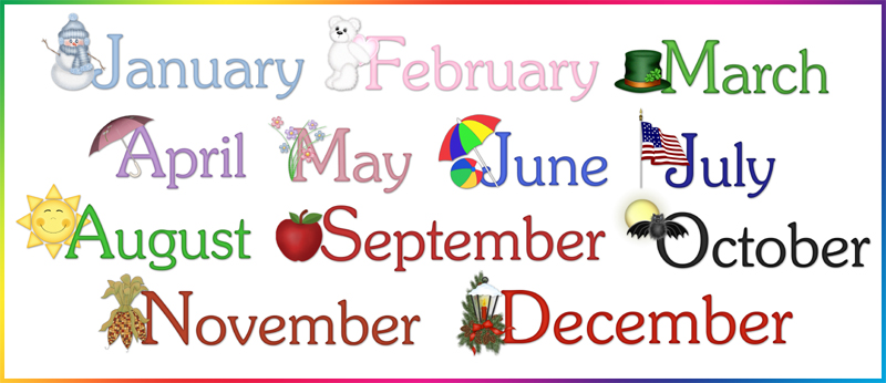 calendar month - Clip Art Library
