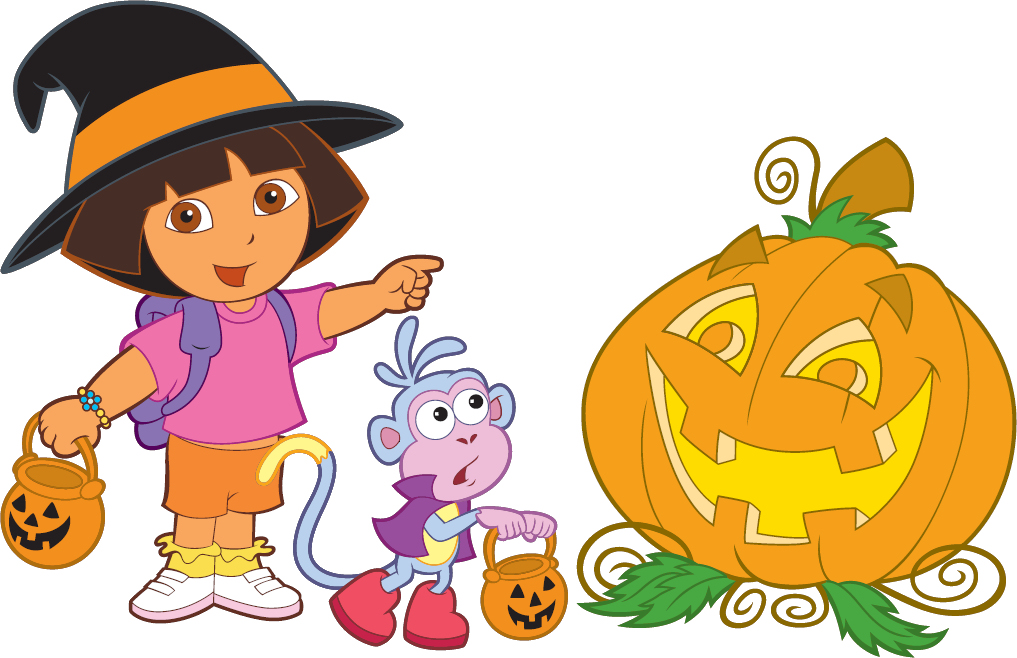 dora and boots spooky halloween - Clip Art Library