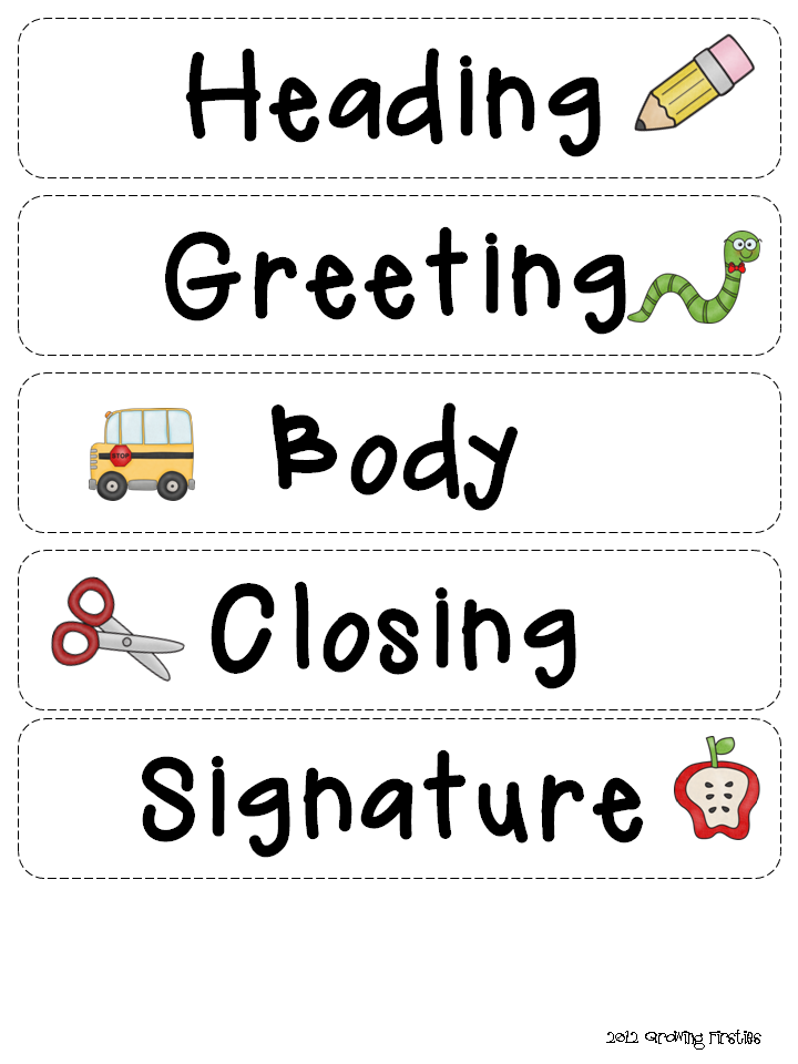 Writing A Friendly Letter Template from clipart-library.com