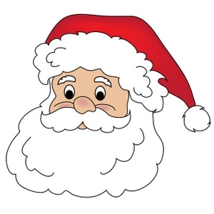 santa claus cartoon face - Clip Art Library