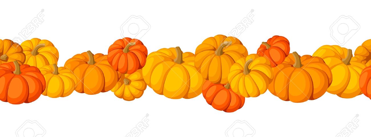 fall pumpkin border clipart - Clip Art Library