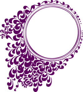 Purple Filigree Circle Clip Art at Clker 