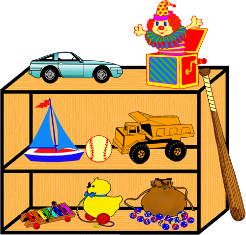 Box of toys clipart transparent 