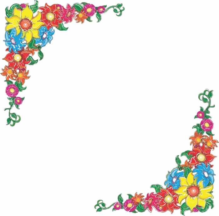 Flowers Border Clipart 
