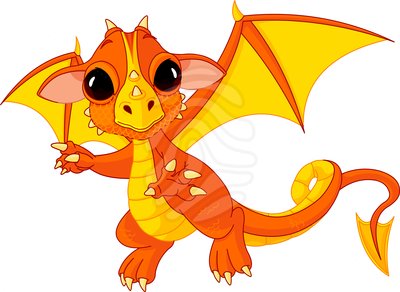 Girl Dragon Cliparts