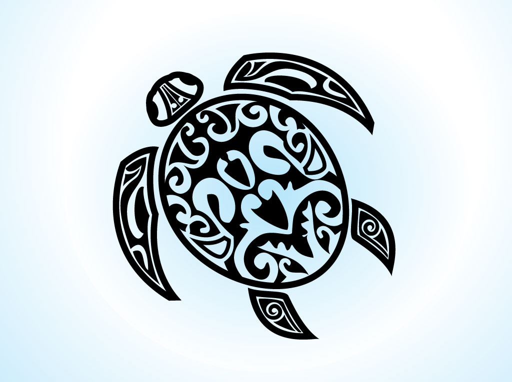 Tribal Sea Turtle Tattoo Clipart Black And White. Snowjet.co 