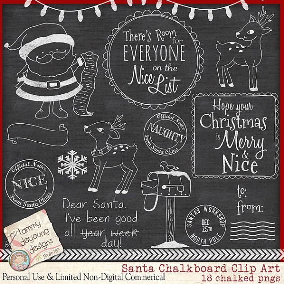 Chalkboard Pennant Cliparts