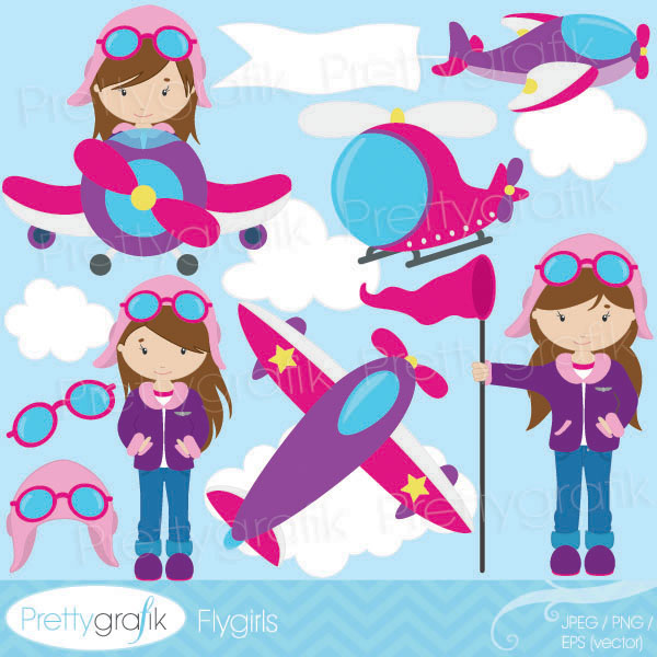 Airplane pilot clipart Airplane pilot clipart [CL535] 