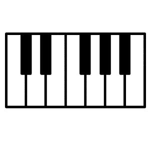 Exclusive Piano Silhouette On Gray Background Vector Illustration 