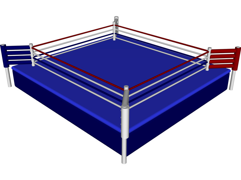 cartoon boxing ring
