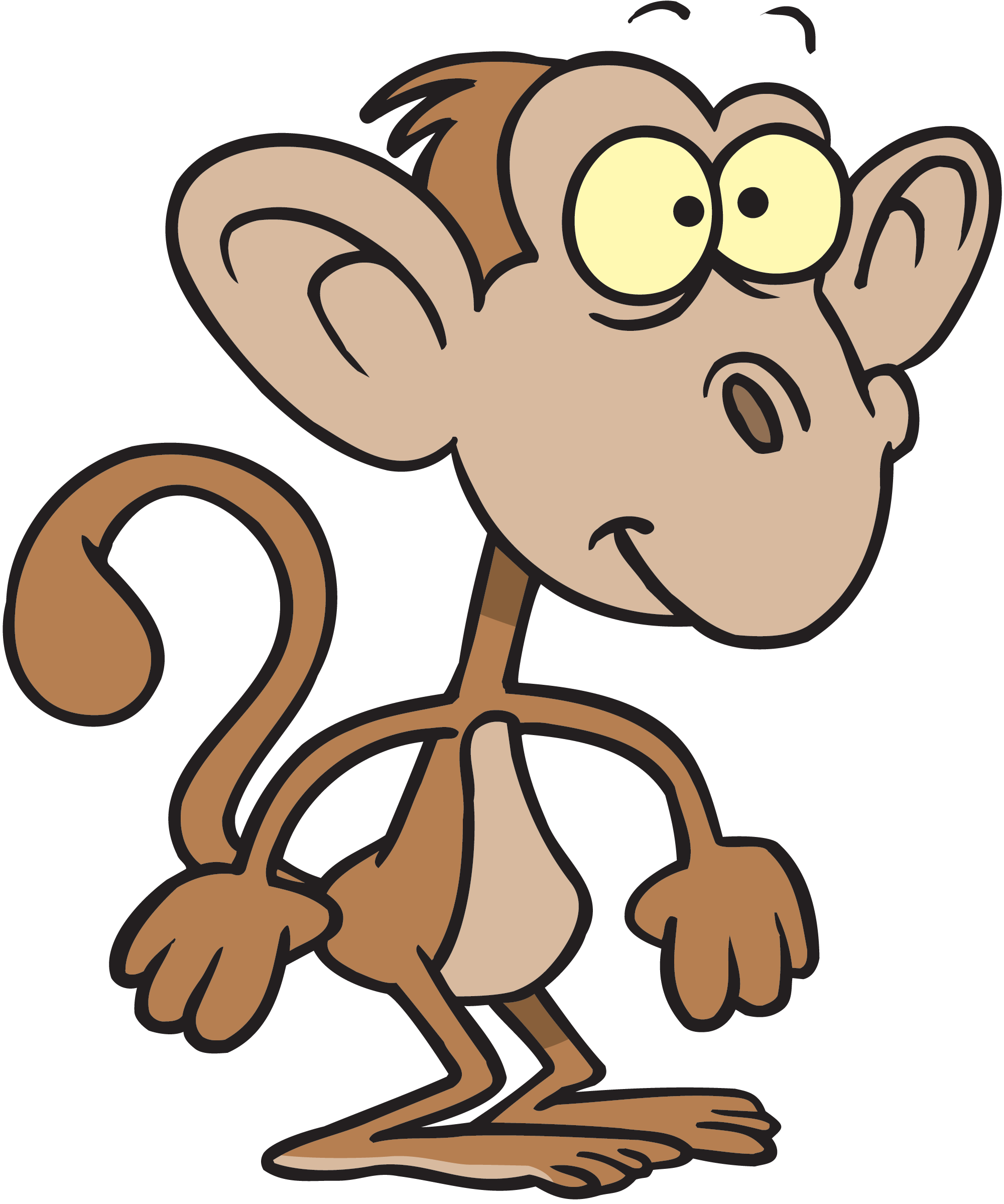 funny cartoon monkeys - Clip Art Library