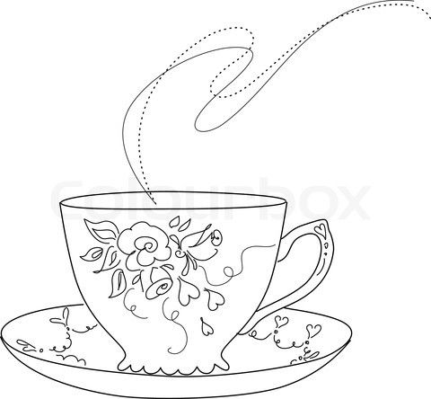 Sticker Cartoon Cup Saucer Objects Drawing Doodle Illustration Freehand  Free Hand Drawn Hand Drawn Quirky Cute Funny Artwork Crazy Clipart Clip Art  Retro Traditional Icon Sign Symbol Sign Stock Illustrations – 4