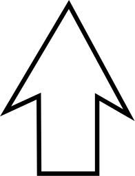 Upward arrow clip art 