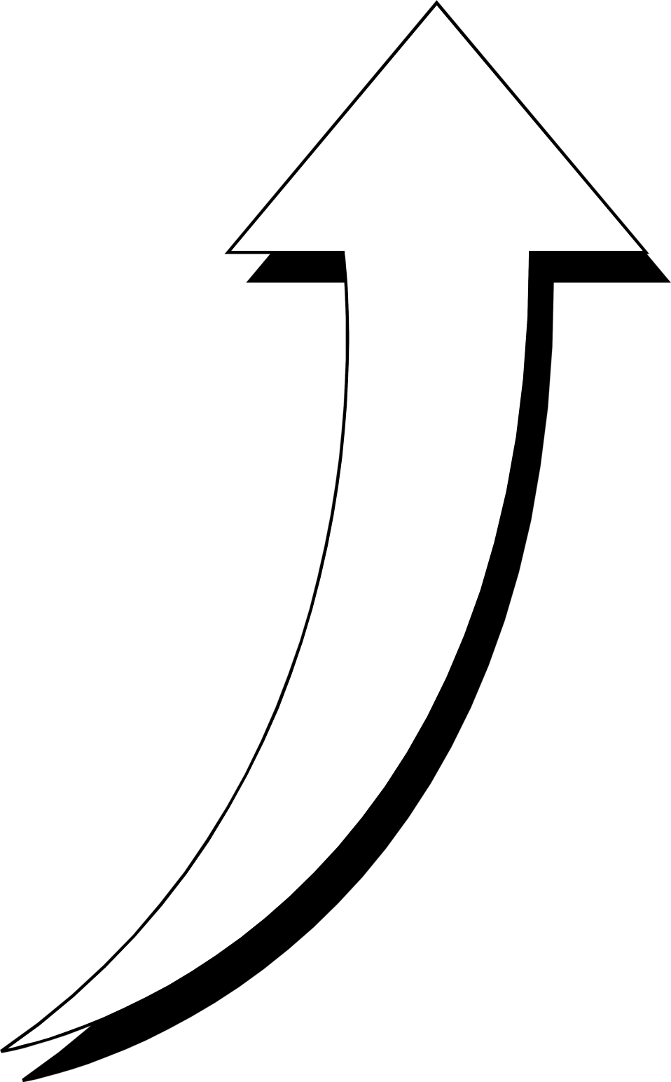 Up Arrow Clipart Black And White 