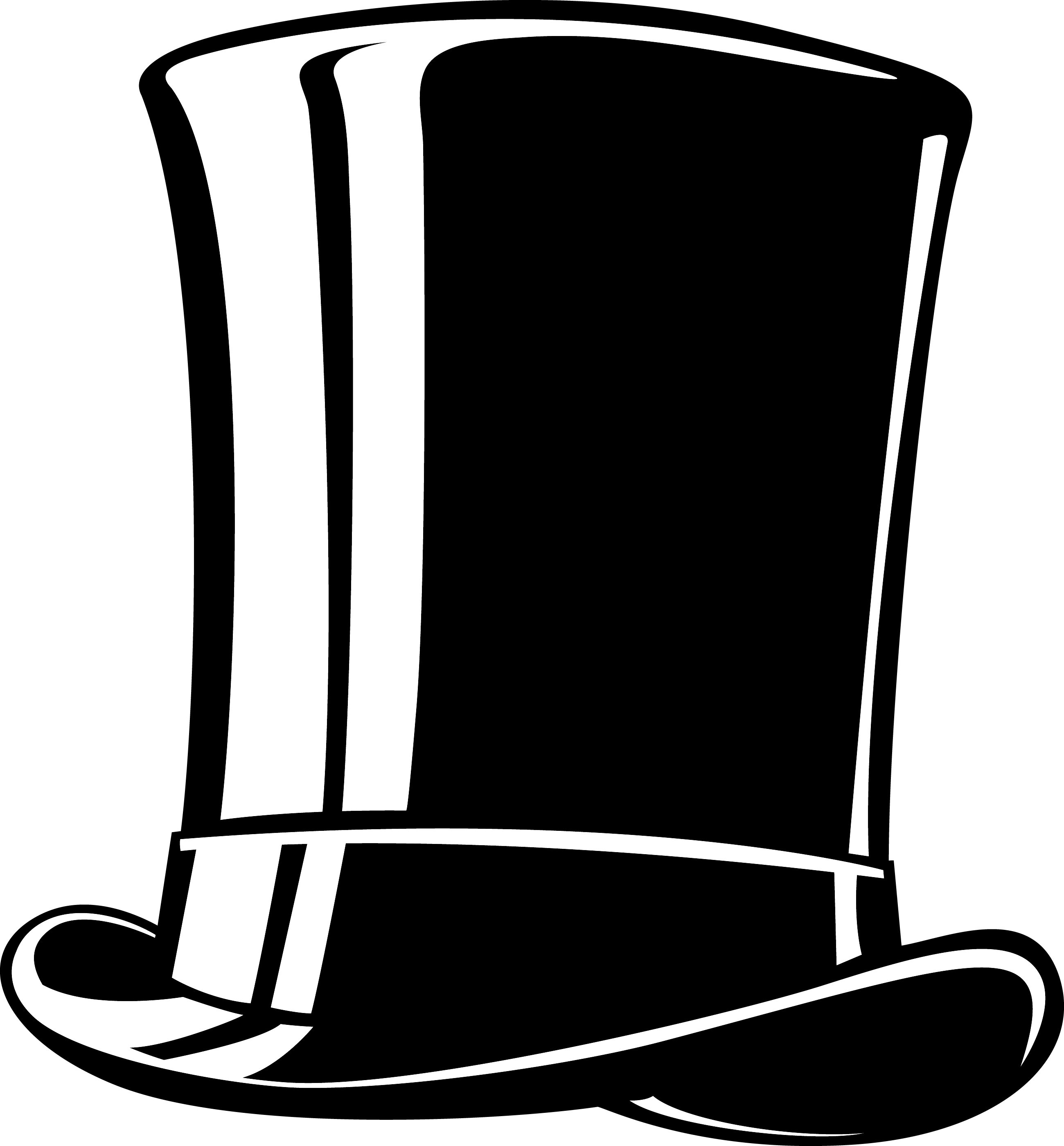 hat clipart black and white - Clip Art Library