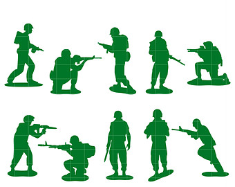 Army man toys clipart 