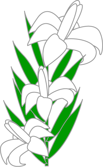 clipart and easter lilly