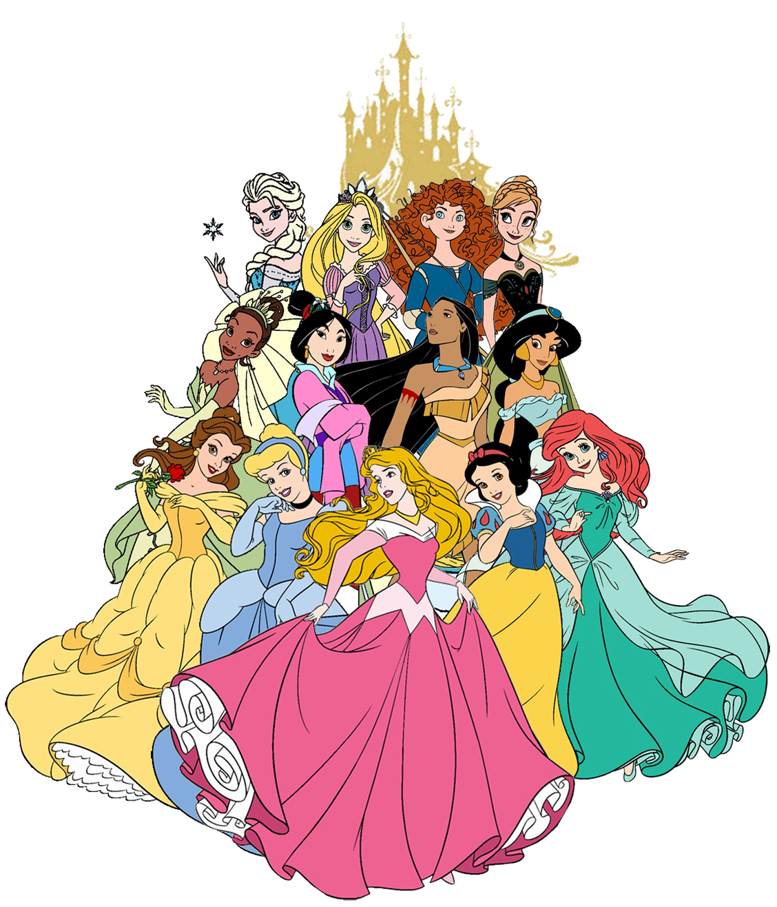 Disney princess castle clipart 