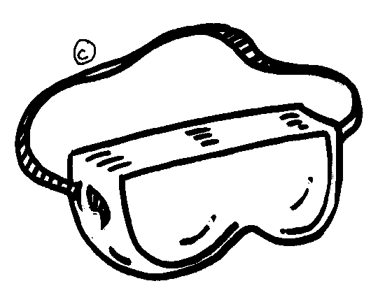 safety goggles drawing
