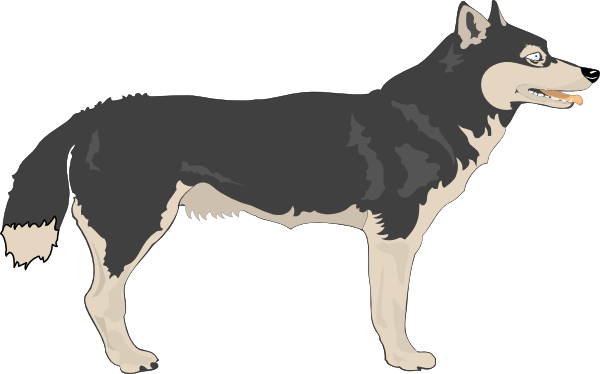 Animated Wolf Clipart 