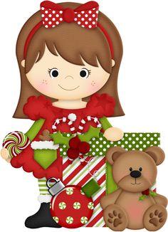 Girl Christmas Cliparts