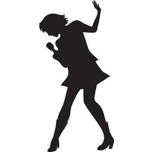 female silhouette singers 