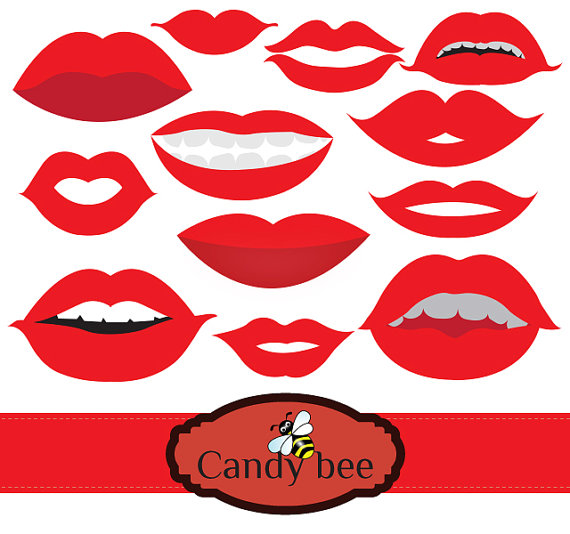 Clipart boys lips smiling no lip stick 