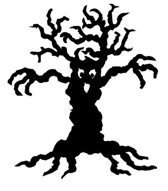 Spooky tree clip art 