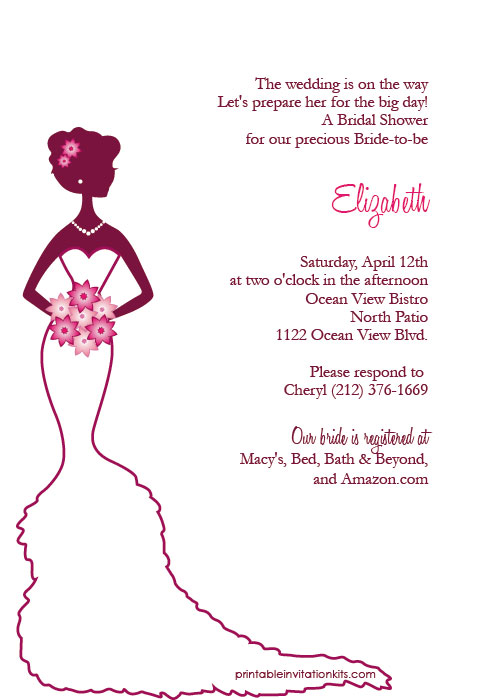 bridal shower clipart free