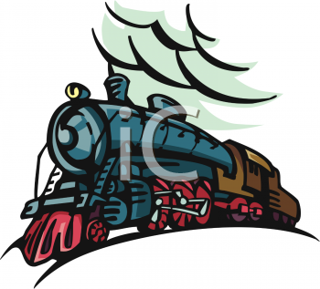 Steam train clipart 