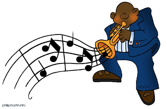 Jazz musicians clipart 