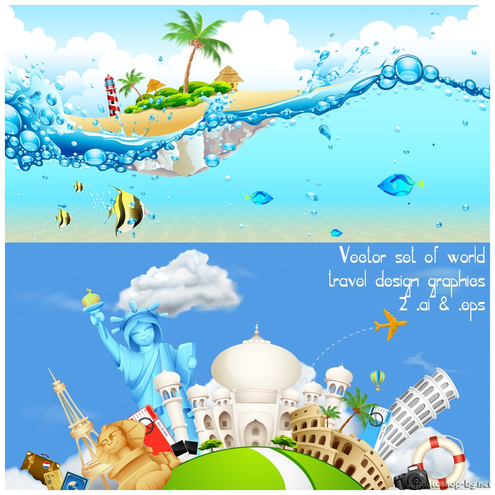 World Travel Cliparts