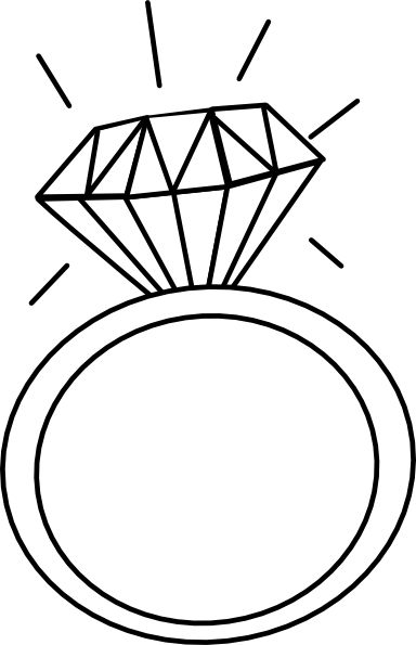 Clip art diamond ring 