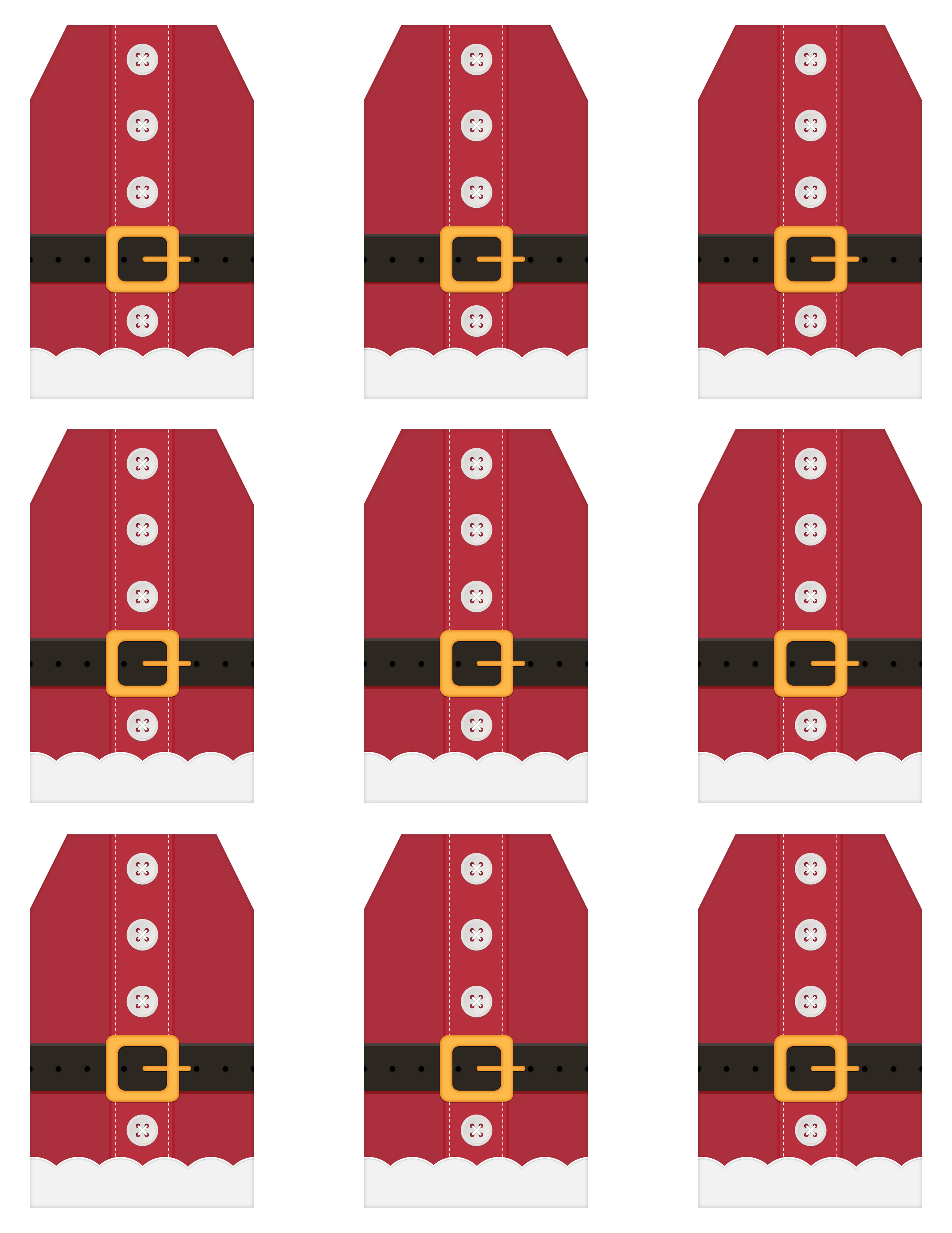 Santa outfit clipart template 