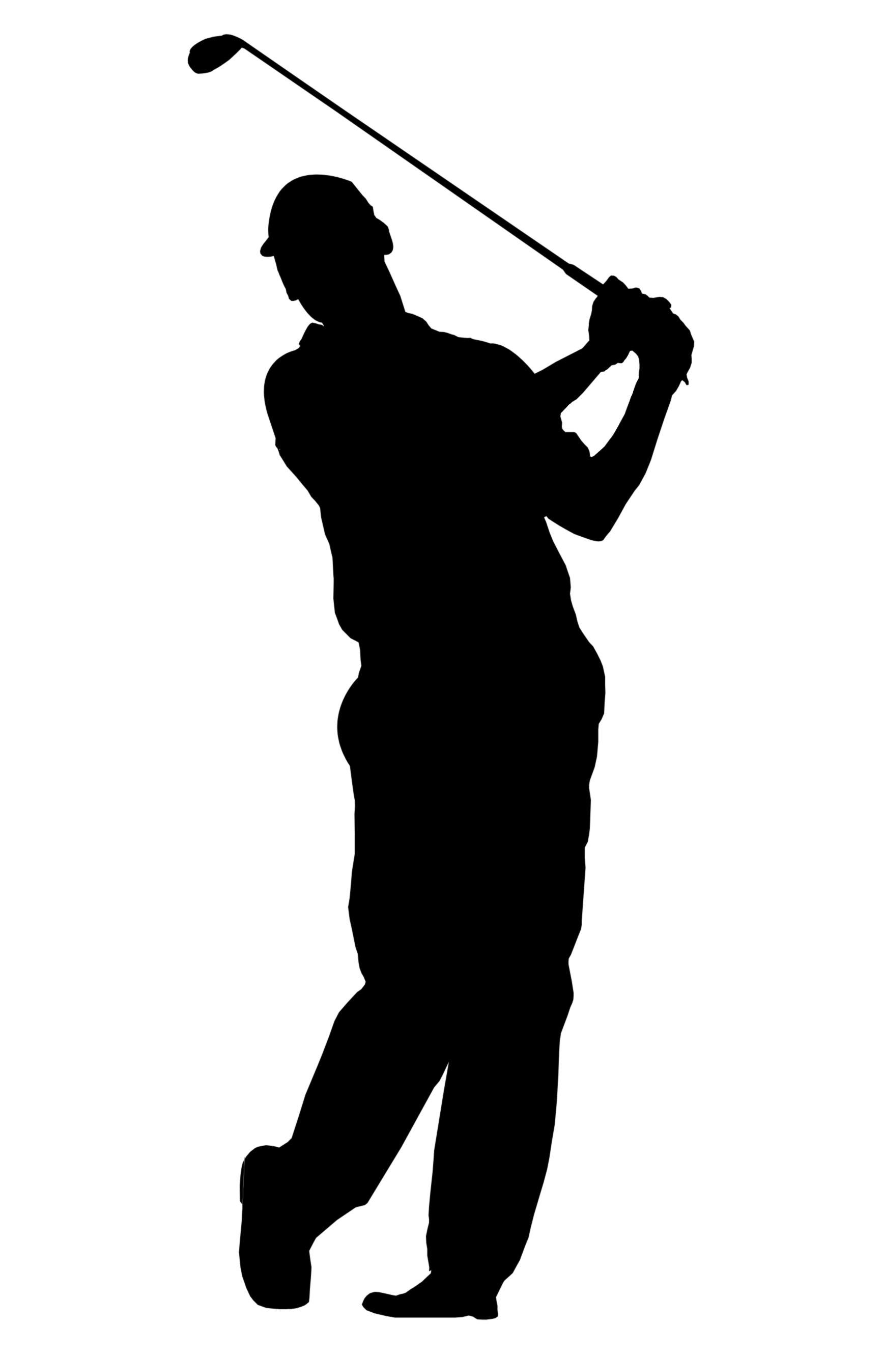 clip art golfer silhouette - Clip Art Library