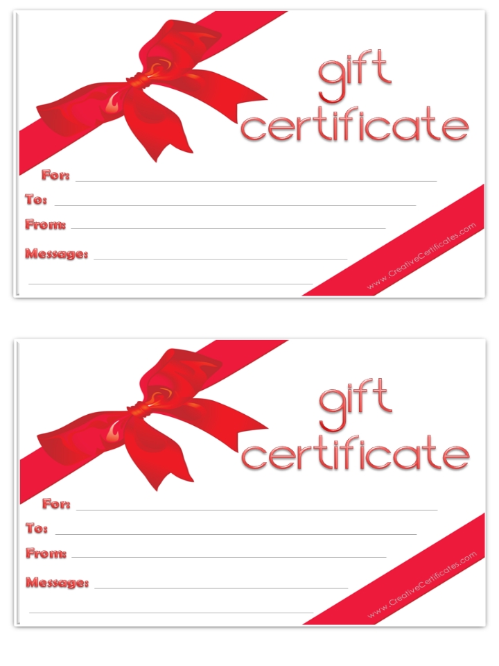 Free Gift Voucher Templates Printable